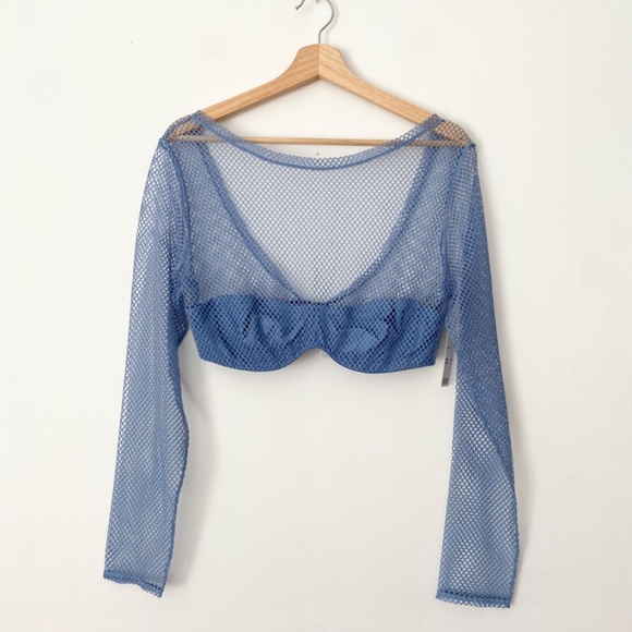 Urban outfitters under overdrive mesh long sleeve top - Picture 4 of 7